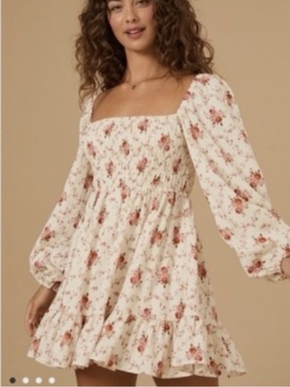 Altar’d state floral mini dress